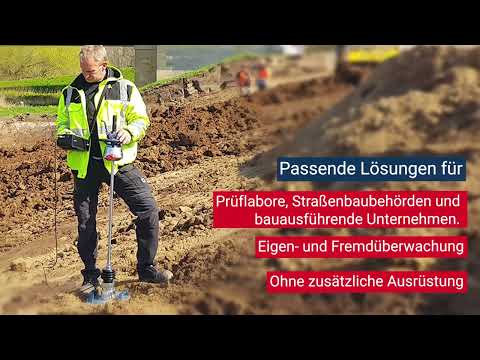 Leichtes Fallgewichtsgerät basiert auf dynamischem Plattendruckversuch (Verdichtungsqualität Böden)