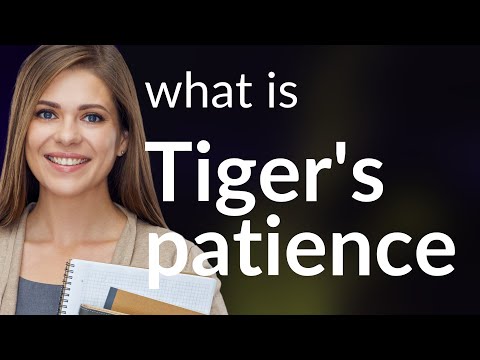 Understanding the Phrase "Tiger's Patience" in English