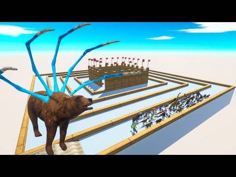 Escape From Alien Grizzly Bear - Last Survivor - Swirl Course | Animal Revolt Battle Simulator