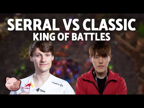 SERRAL'S queen drop harass vs CLASSIC! | King of Battles (Bo3 ZvP)