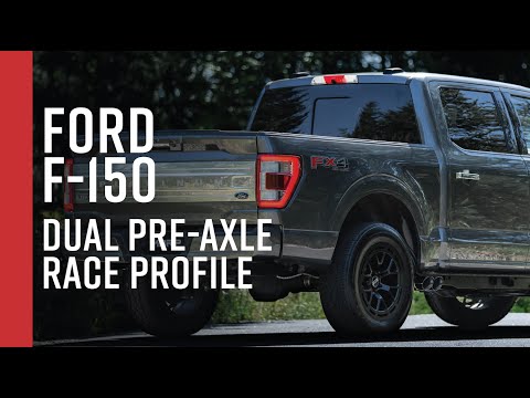 2021+ FORD F-150 5.0L, 3.5L, 2.7L // MBRP 3″ Cat-Back, Dual Pre-Axle Exit, Race Profile Overview