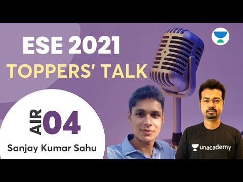 How I scored AIR 4 in ESE-2021? |Toppers' Talk-Sanjay Kumar Sahu | Interview with SK Mondal (Ex-IES)