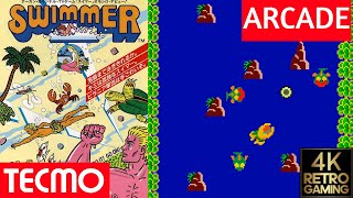 Swimmer Arcade ( Tecmo 1982 ) 4k Gameplay