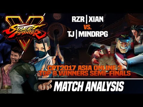 SFV Match Analysis: CPT2017 Online Asia Qualifier 3 - Xian vs MindRPG