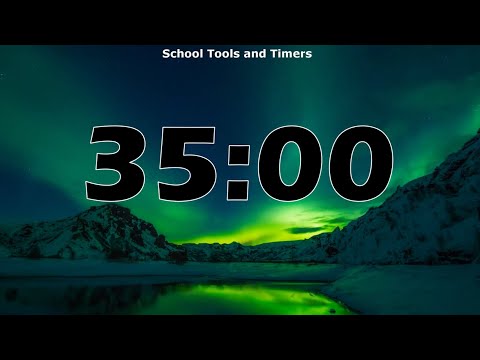 35 Minute Timer with Relaxing Music - Northern Lights