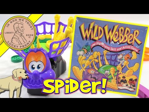 How To Play The Game Wild Webber High Flying Skill & Action Spider Game - Parker Brothers