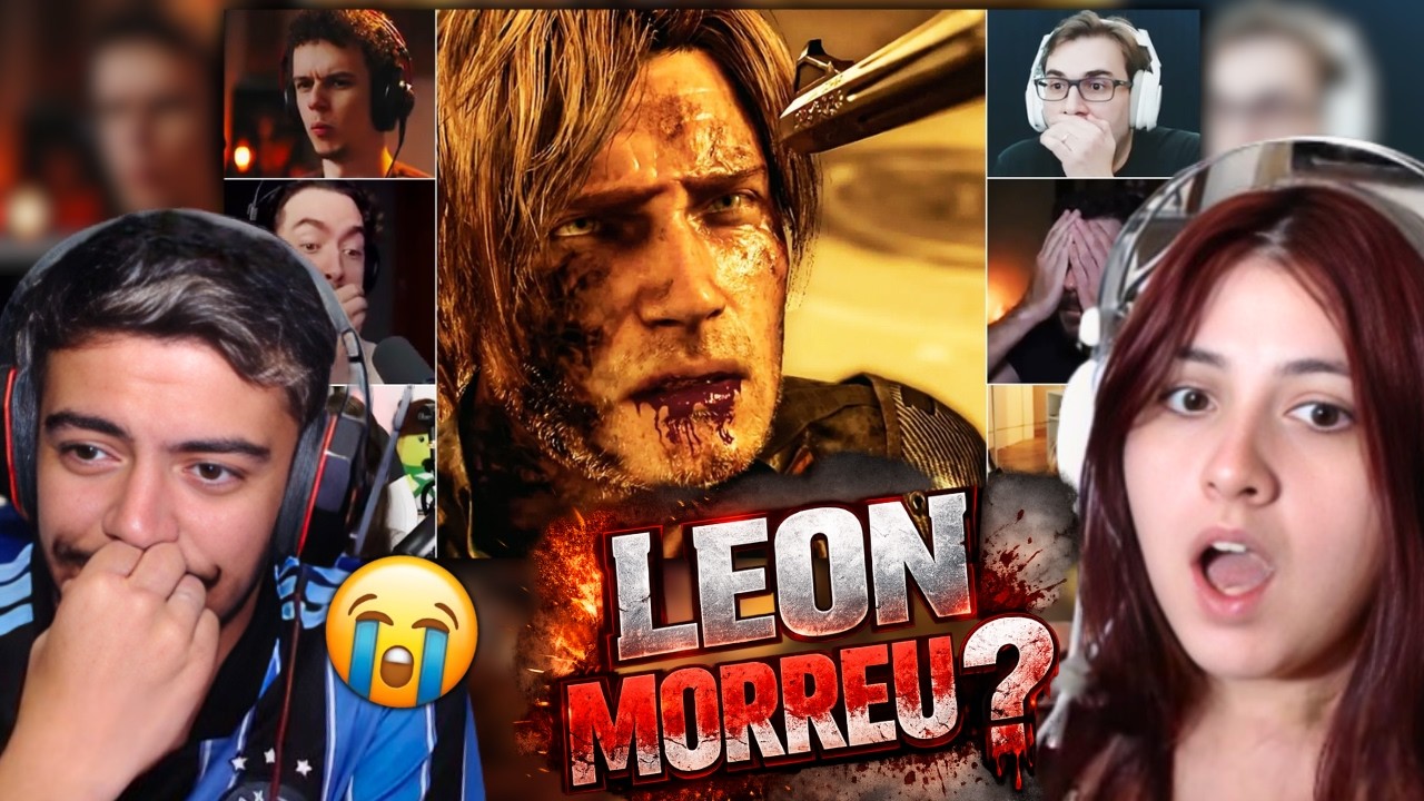 A MORTE DE LEON! - YOUTUBERS REAGINDO AO FINAL DE RESIDENTE EVIL 9 REQUIEM | REACT