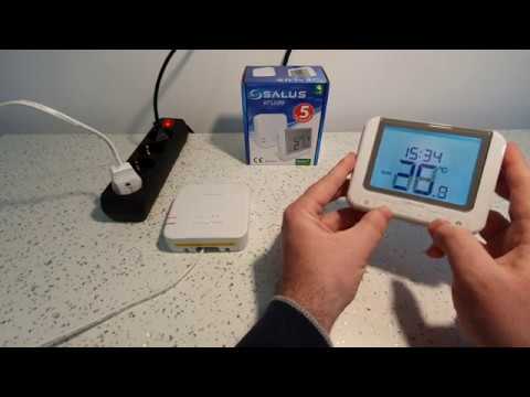Salus bezvadu termostats RT520RF, programmējams video