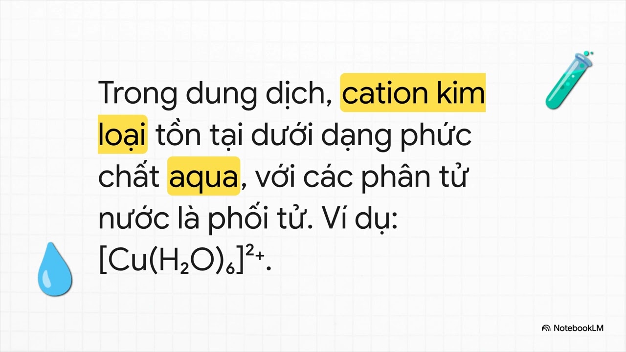 Tóm tắt chương 8 (Kim loại chuyển tiếp - Phức chất) - Hóa học 12