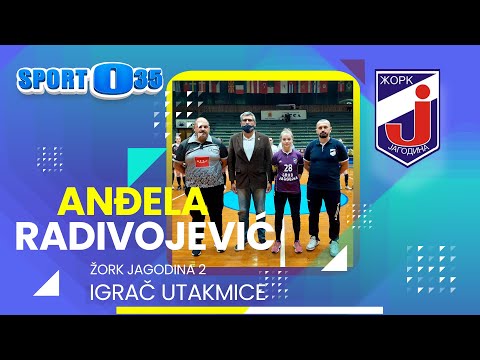 Igrač utakmice Anđela  Radivojević (03. 10. 2021.) Žork Jagodina 2 - Žrk Metalac