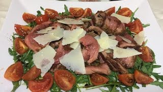 Tagliata di Manzo con Rucola e Grana