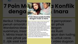 7 Poin dari Wardatina Mawa di Tengah Konflik Rumah Tangga dengan Insanul Fahmi dan Inara Rusli