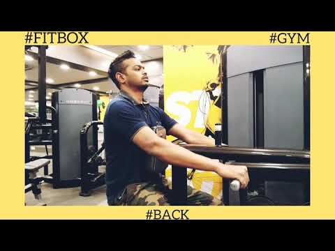 Roy David Back exercise rowing at Fitbox gym Pune