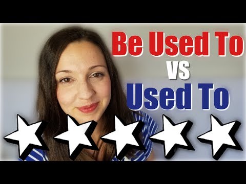 USED TO vs BE USED TO。何が違うの？