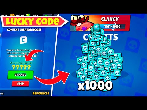 Lucky Code 🤩 FREE x1000 Credits | Brawl Stars