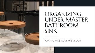 MULTI FUNCTIONAL 2 TIER DRAWER ORGANIZATION UNDER MASTER BATHROOM SINK | STORAGE IDEAS | TIDY TIPS