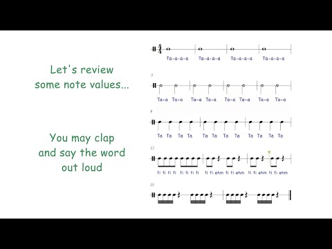RHYTHM EXERCISE Before Any Sight Reading #musiclessons #musicforkids
