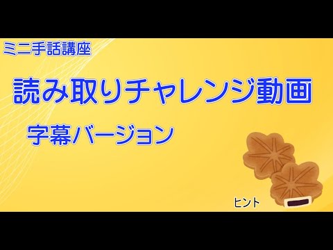 「手話検定2級 レベル」の日本手話の表し方