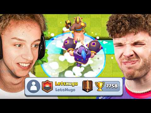 😱🤯I'M COACHING HUGO IN CLASH ROYALE... (and despairing)