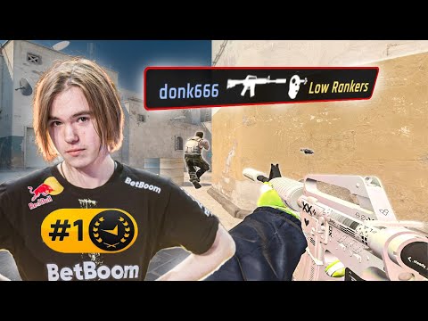 donk Plays In a Low Elo FACEIT Lobby | #1 RANKED