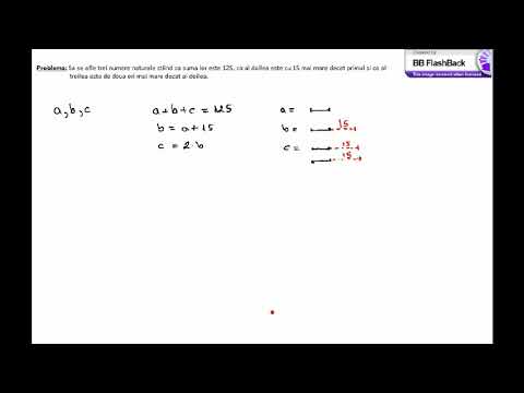 Problema de pus in ecuatie, clasa a V-a