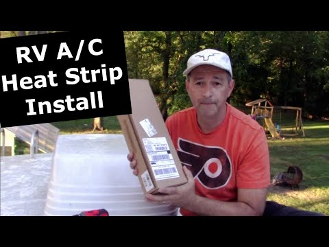RV Rooftop HEAT STRIP Heater Plug-in Install & Review - Advent Air Conditioner - Bounder on a Budget