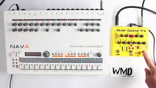 Video thumbnail for WMD Geiger Counter PRO vs E-Licktronic. NAVA Rhythm Composer (Roland TR-909 Clone) by WMDevices