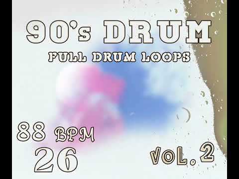[FREE] 90's OLD SCHOOL Drum Packs 88 BPM 26 [Full Drum Loops ] | Royalty Free Music Loops & Samples