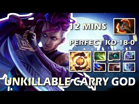 UNKILLABLE HARD CARRY Anti Mage 13Mins BF Fast Farm Like A Machine 100%