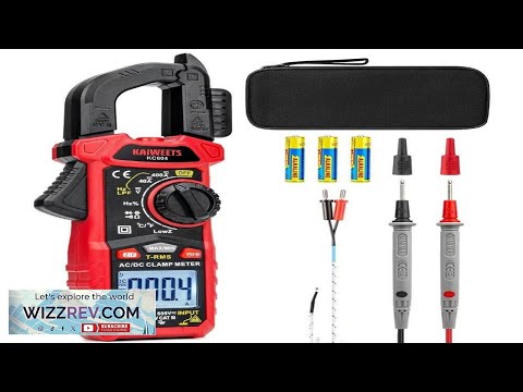 KAIWEETS KC604 Digital Clamp Meter True-RMS AC/DC Voltage Current Tester NCV Detection Review