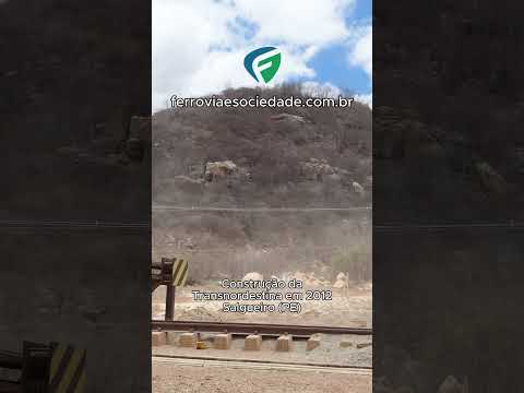 Construção da Transnordestina em 2012, fábrica de dormentes