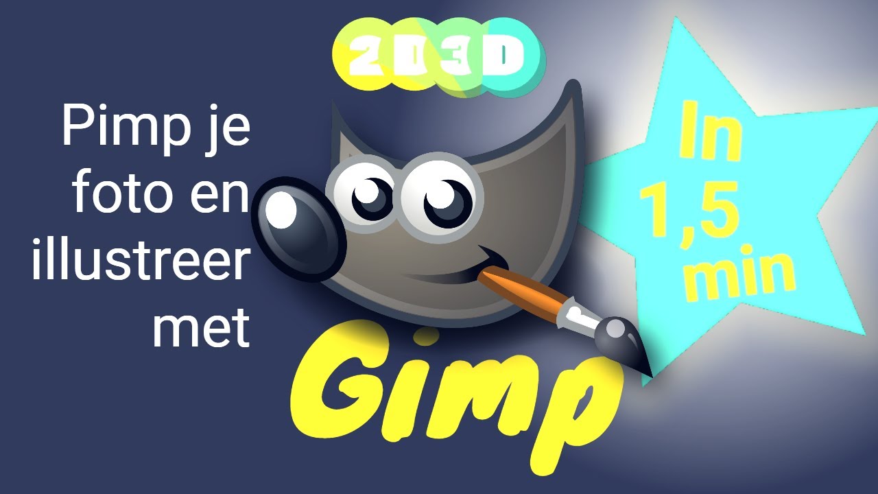 Gimp in 1,5 min - Aan de slag met foto bewerken en illustreren