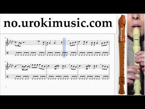 Lær å Spille Blokkfløyte (Barokk) Ed Sheeran - Perfect Melodi Trening um-i935