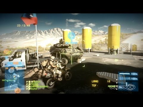 Battlefield 3: End Game - Warehouse Battle and AA Vodnik Gameplay (PS3)