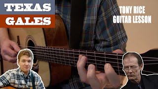 “Texas Gales” | Tony Rice Flatpicking Classic – Intermediate BLUEGRASS Guitar Lesson with TAB