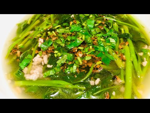 Canh chua rau muống