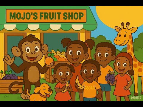 Mojo’s Fruit Shop Adventure! 🍌🍍 Learn Fruits with Oscar & Friends | Fun Nuggets for Kids