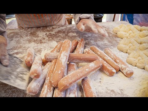 달인의 엄청난 스피드! 현란한 스킬로 만드는 소시지 핫도그와 도너츠 /Amazing skill! Super Speed Donuts Master-Korean street food