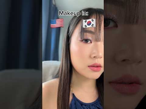 Korean vs American Makeup 🇰🇷🇺🇸