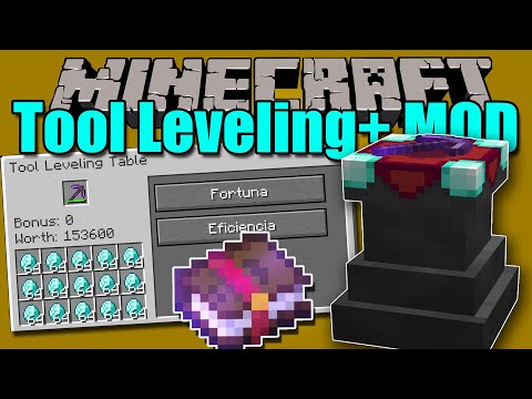 TOOL LEVELING PLUS MOD - Level 9999999 Enchantments - Minecraft mod 1.16.4 Review ENGLISH