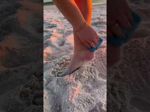 Talc-free beach sand remover bag #beach #sandremoval