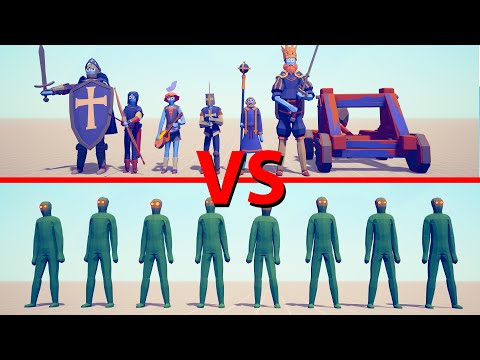 ZOMBIE Team vs MEDIEVAL Team - Totally Accurate Battle Simulator TABS