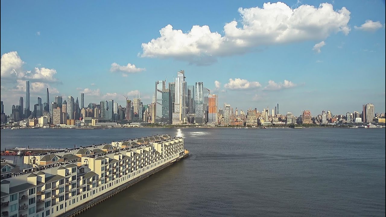Live webcam view of Skyline de Manhattan desde Lincoln Harbor