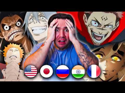 Reacting to Anime Moments In Different Languages