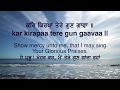 Kar kirpa tere gun gavan| ਕਰਿ ਕਿਰਪਾ ਤੇਰੇ ਗੁਣ ਗਾਵਾ | bhai satinderbir singh | lyric