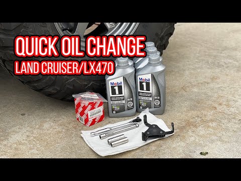 Changing the oil in my Toyota Land Cruiser 100/Lexus LX470
