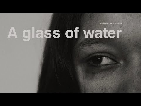 A glass of water