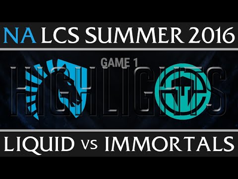 Liquid vs Immortals Highlights, Game 1 NA LCS Week 6 Day 2 Summer 2016 - TL vs IMT G1