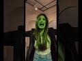 The #SheHulk filter is giving Elphaba vibes 💚 #IdinaMenzel #shorts