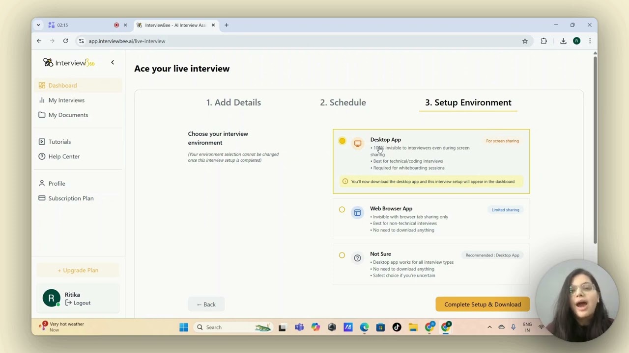 How to Download & Install InterviewBee's Desktop App